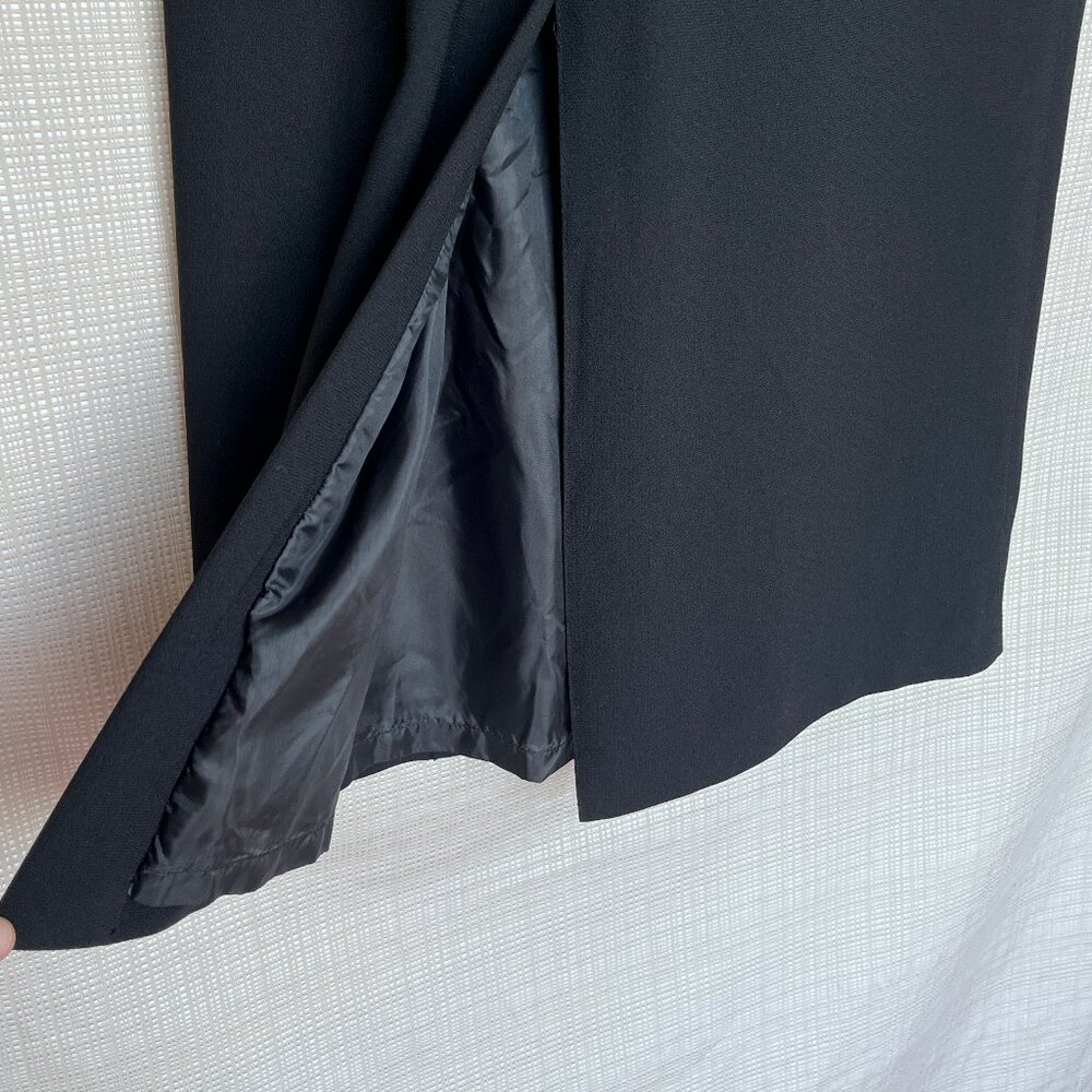 Vintage Black Pencil Skirt Long Column Skirt Modern Elegant Capsule War… - Picture 7 of 13